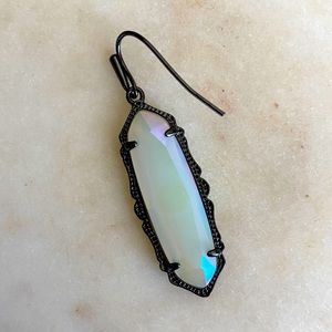 Kendra Scott Opalite Gunmetal Francie Earring